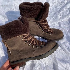 Ugg Brown Fraser Shearling Water-resistant Boot
